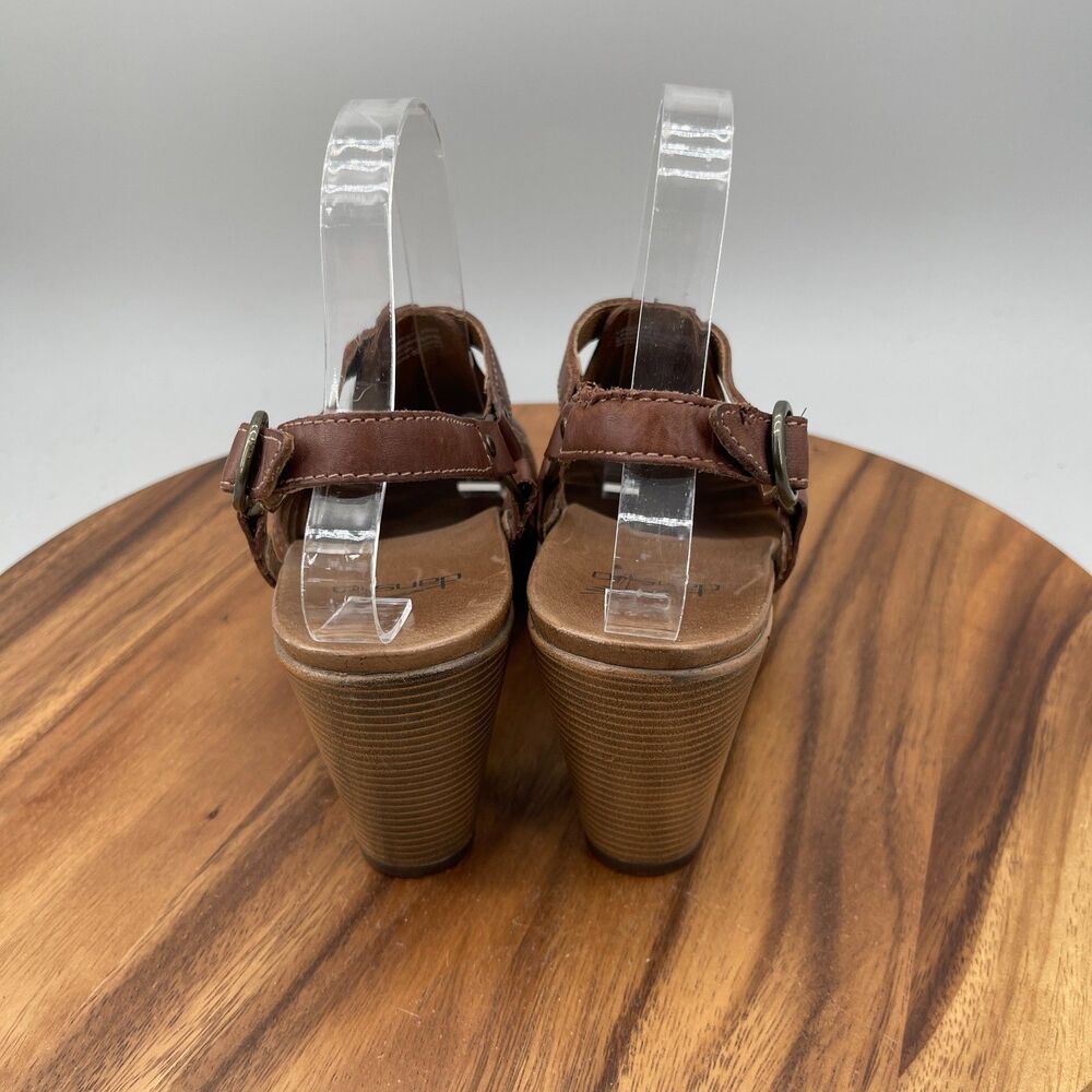 Dansko Randa Sandals Womens Size 9.5 / 40 Brown Leather Slingback Casual - Picture 4 of 9